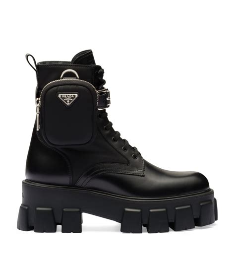 prada velvet combat boots|women prada boots with pouch.